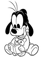kolorowanki Goofy do wydruku malowanka Disney numer 35